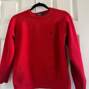 Ralph Lauren Boys Sweater Red Size M